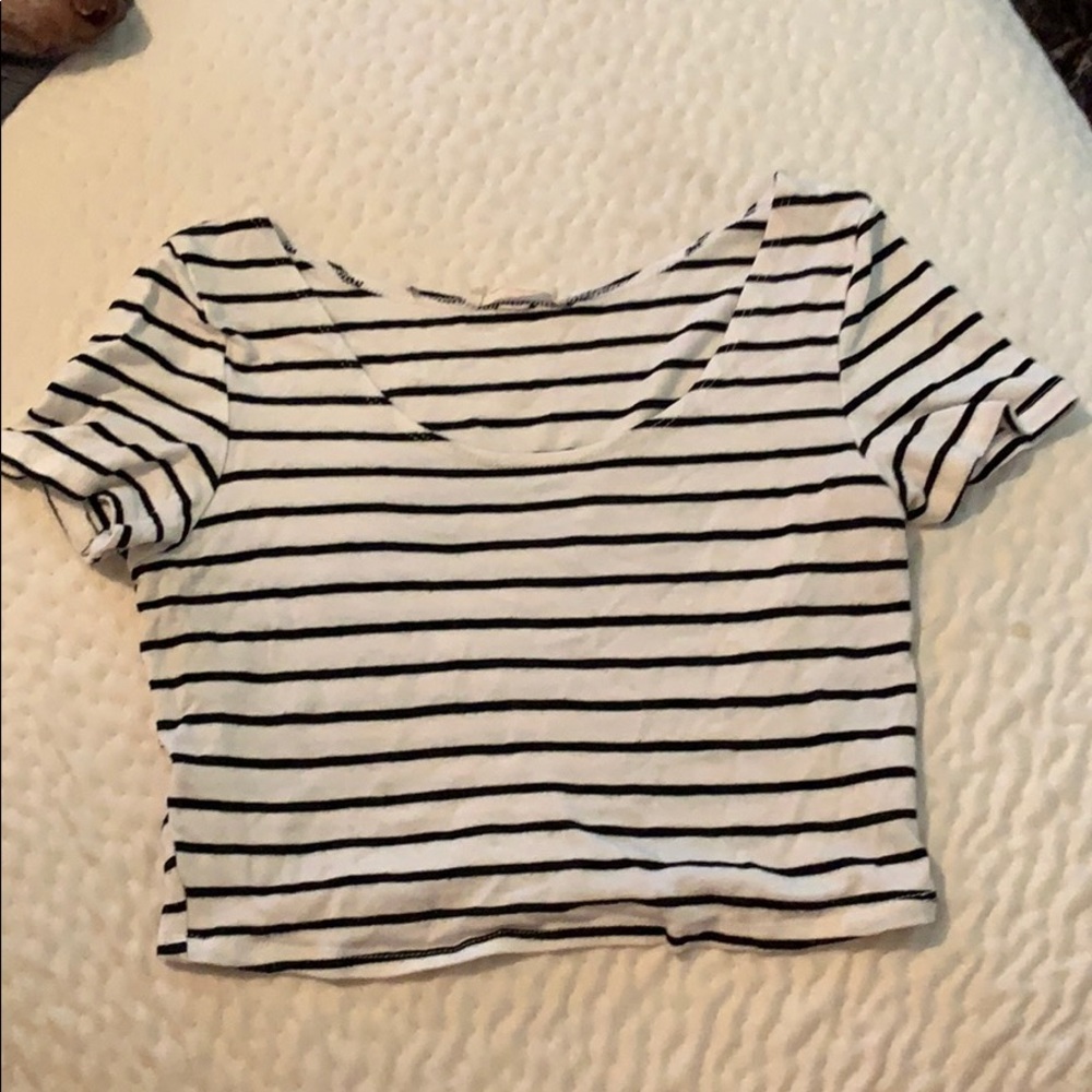 Striped crop top